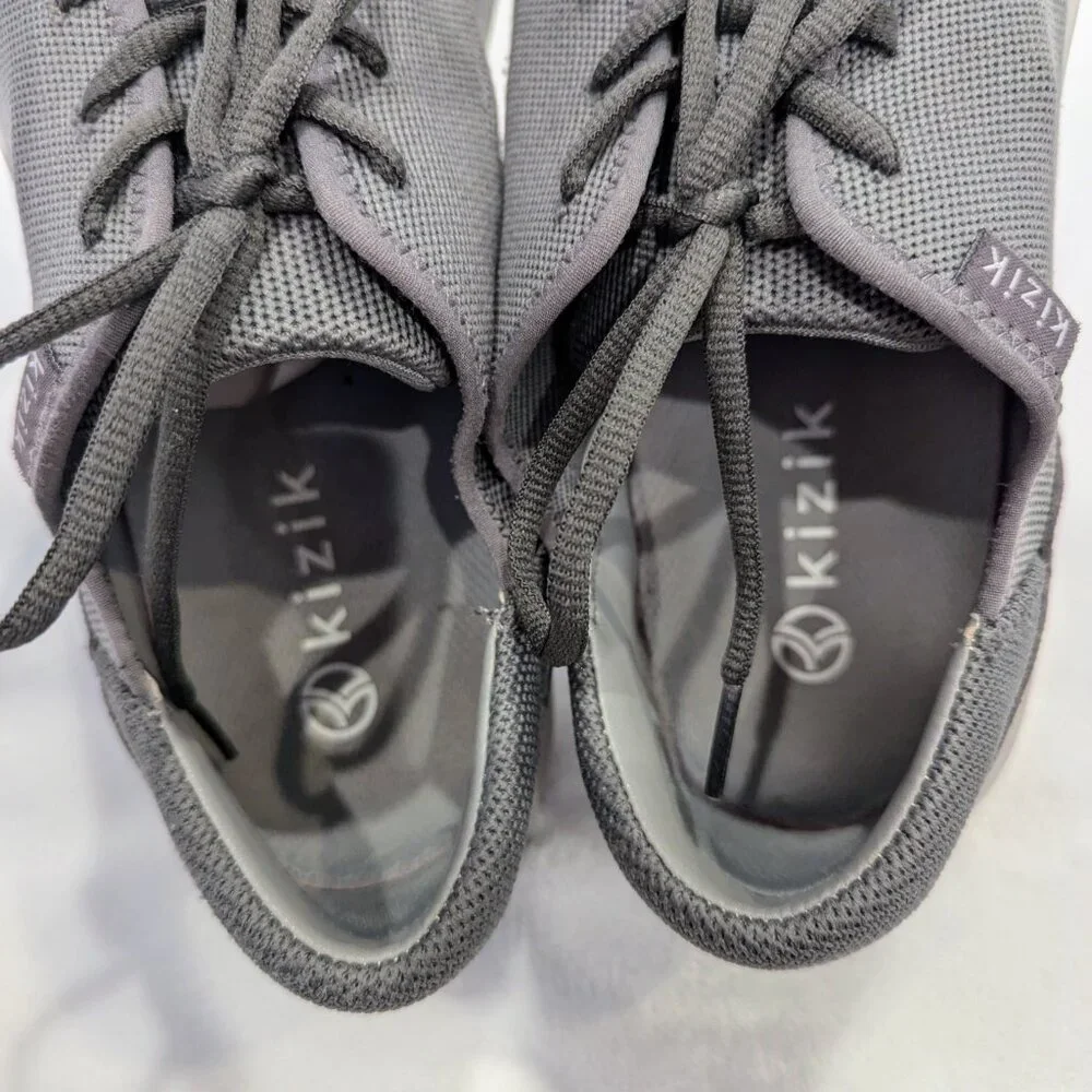 KIZIK Madrid Eco Knit Sneakers 10 Men's Smoke Gray Hands-Free Unisex - Picture 6 of 8